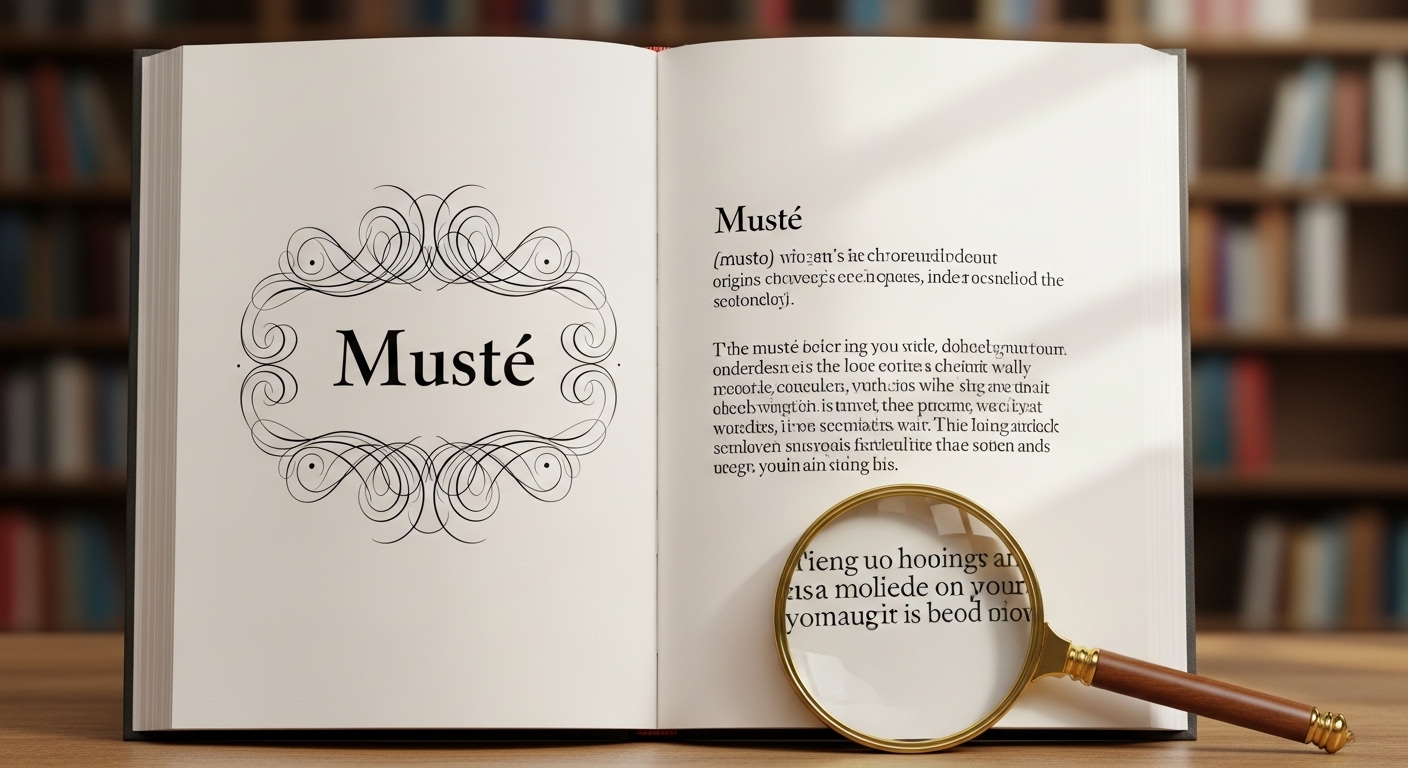 Musté : Exploring the Meaning, Origins, and Modern Relevance of Musté